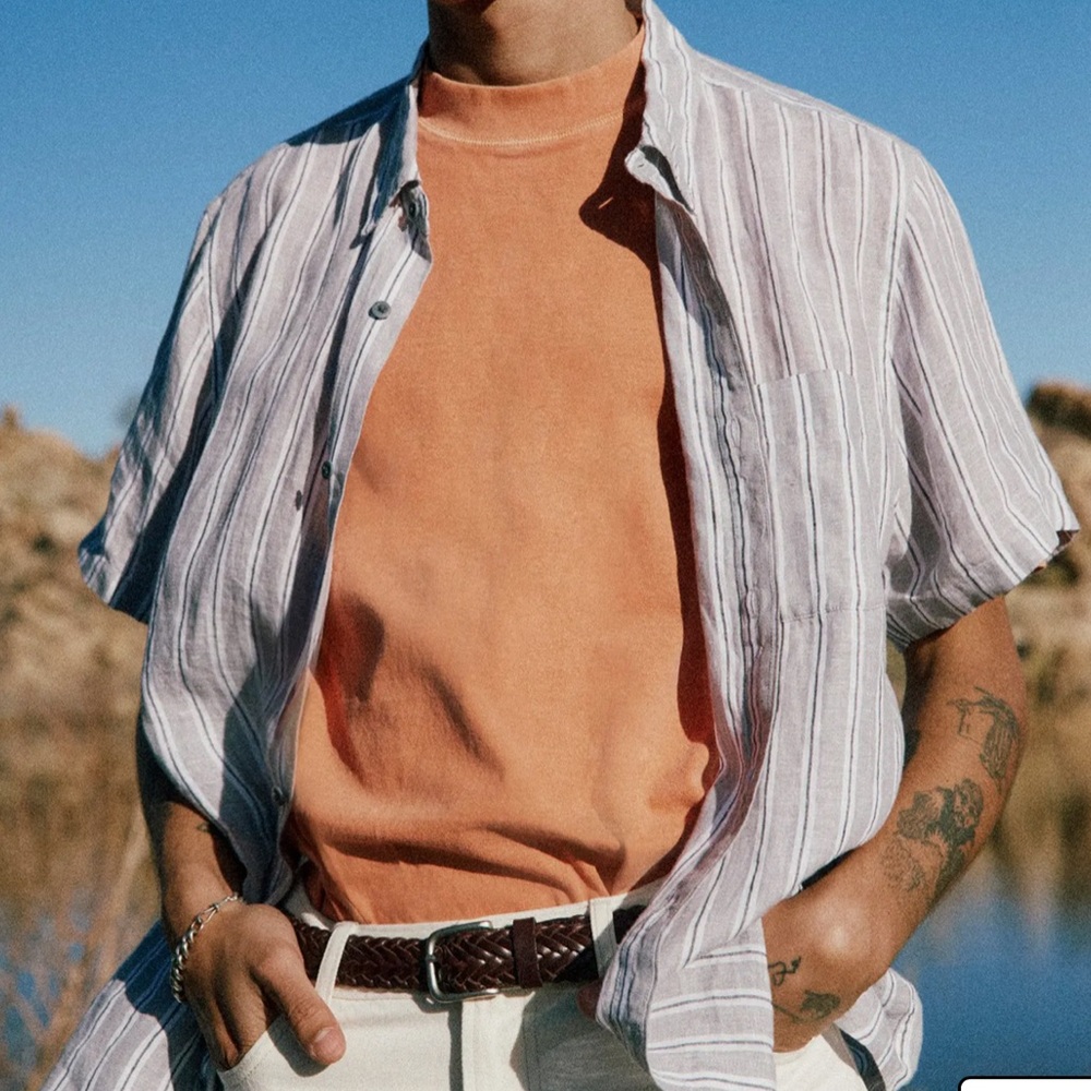 Mens MADEWELL linen shirt